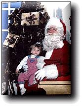 Millie With Santa